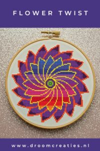 Flower Twist mandala borduurpatroon *