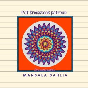 Dahlia mandala borduurpatroon ***