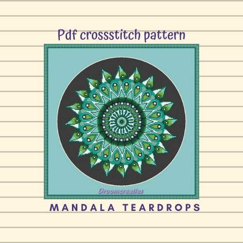 Mandala-Teardrops-groen-NL