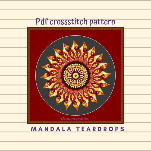 Mandala-Teardrops-geel-NL