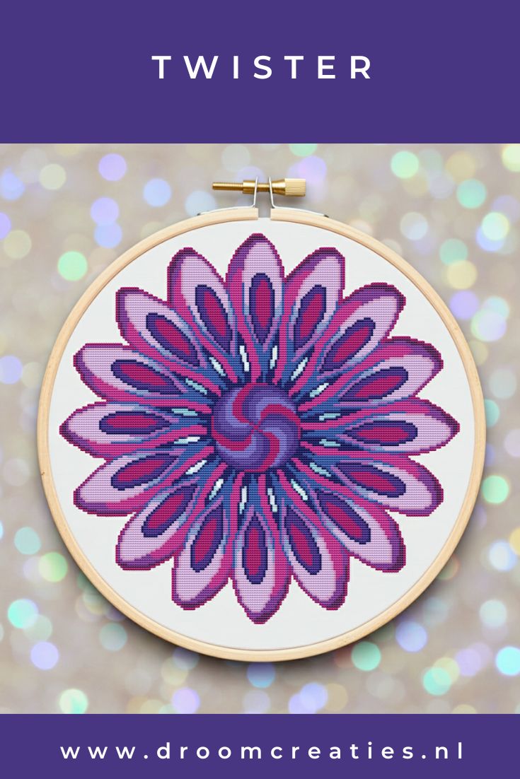 Twister mandala borduurpatroon ***