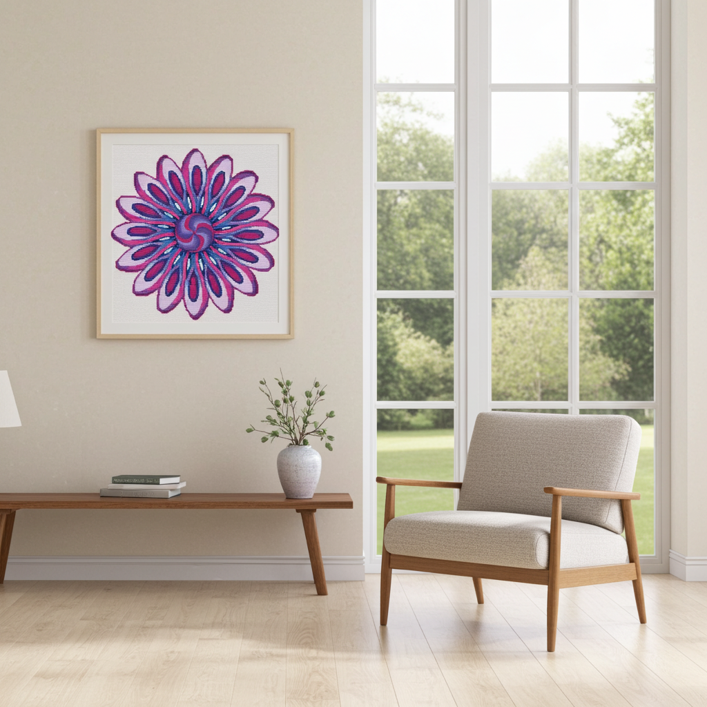 Twister mandala borduurpatroon *** - Afbeelding 2