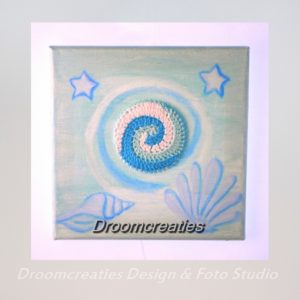 canvas creatie zeeschelp