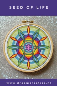 Seed of Life mandala borduurpatroon **