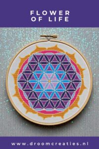 Flower of Life mandala borduurpatroon **