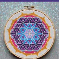 Flower of Life mandala borduurpatroon **