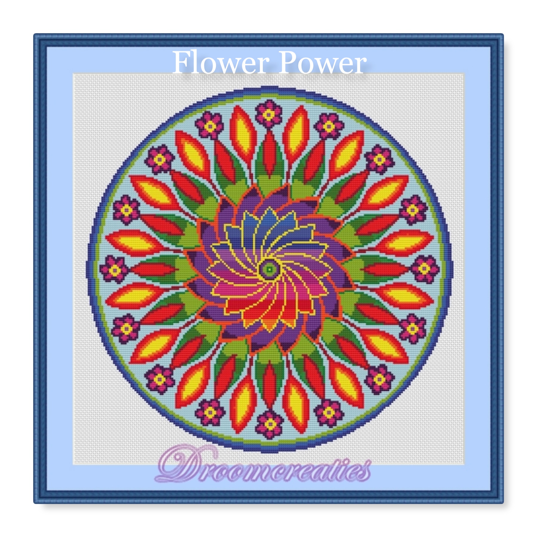Interactie Blootstellen Verandert in Download borduurpatroon mandala Flower Power ** - Mandalashop Droomcreaties
