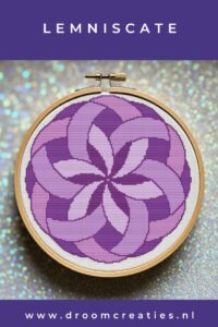 Lemniscate mandala borduurpatroon **