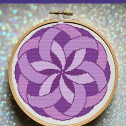 Lemniscate mandala borduurpatroon **