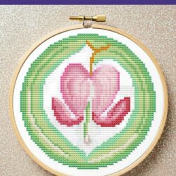 Heart mandala borduurpatroon *