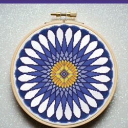 Daisy mandala borduurpatroon **