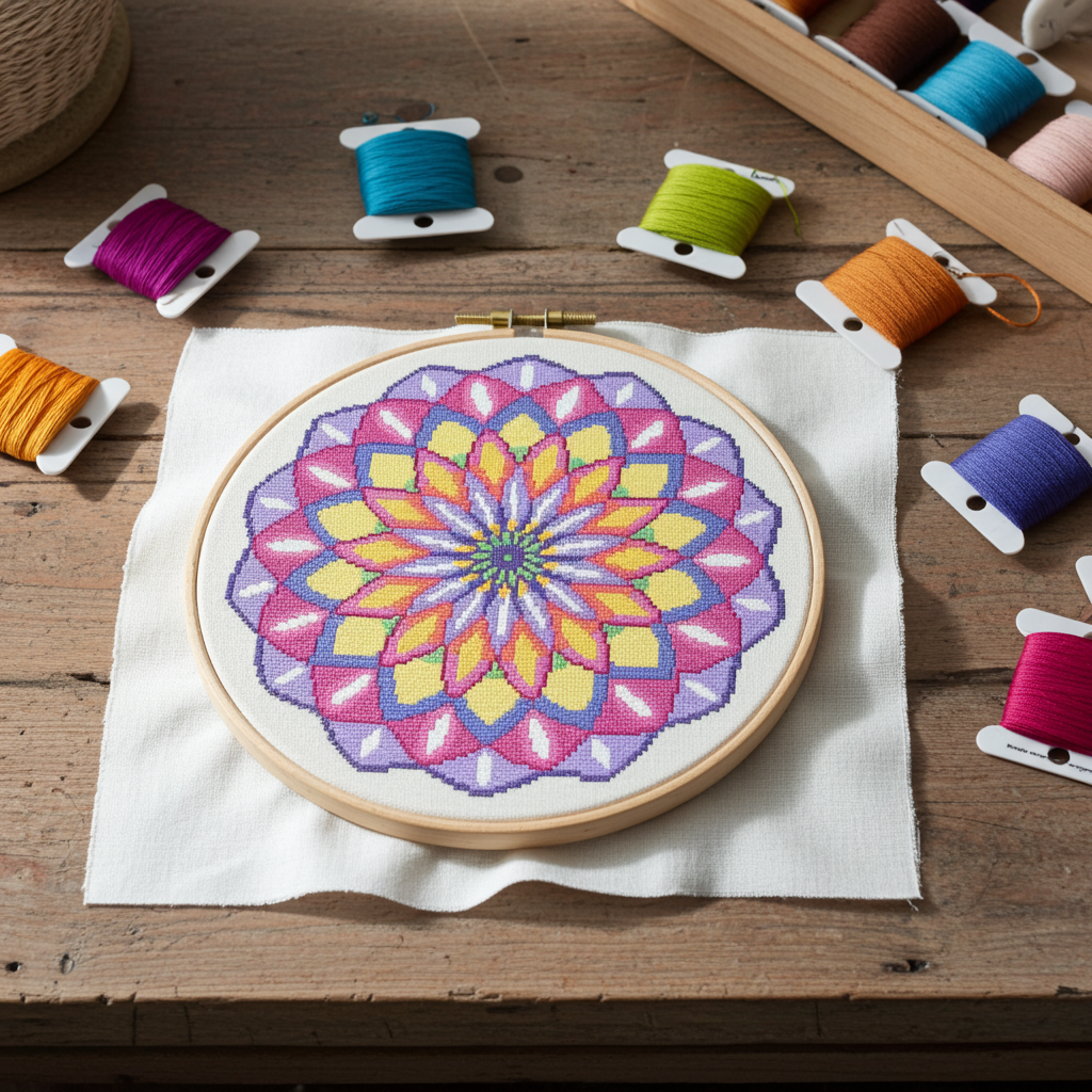 Passion mandala borduurpatroon** - Afbeelding 2